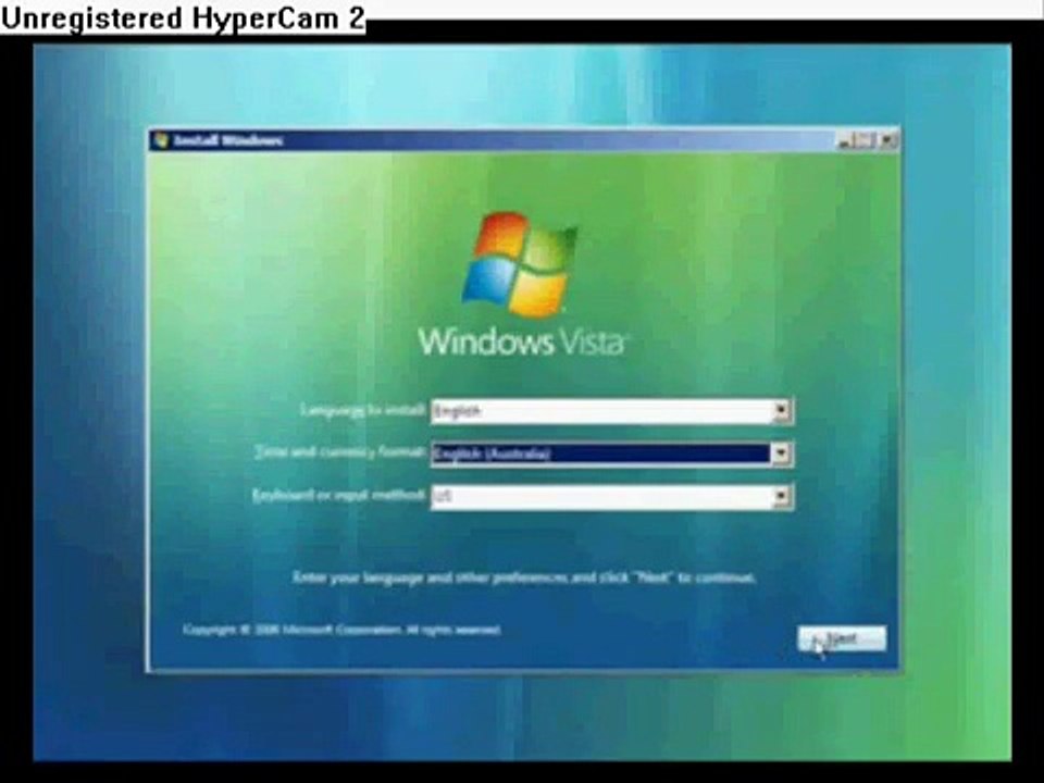 Instalar Windows Vista