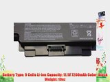 Bay Valley Parts 9-Cell 11.1V 7200mAh New Replacement Laptop Battery for DELL: Studio 1450Studio