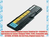 New Sealed Genuine Original Lenovo ThinkPad 59  (51J0497) 6-Cell Battery for Lenovo Thinkpad