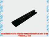 Replacement for Dell Inspiron 1464 laptop battery [6 cell 11.10V 4400mAh Li-ion]