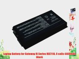 Laptop Battery for Gateway M Series MX7118 8 cells 4400mAh Black