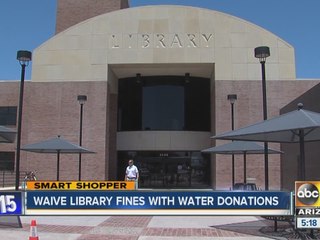 Donate water, lose library fines