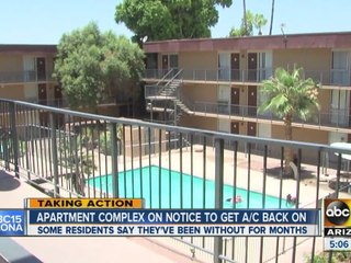 Phoenix apartment complex on notice to get A/C back on