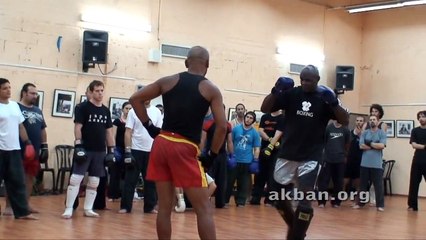 The roundhouse kick (mawashi)  - Ernesto Hoost in Akban