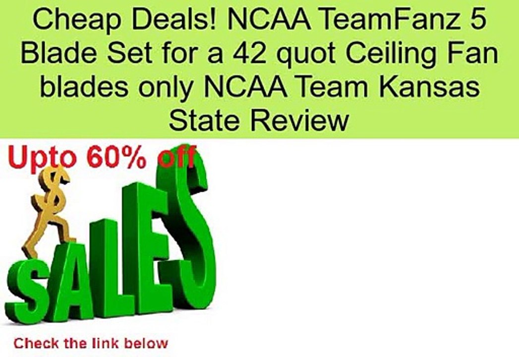 NCAA TeamFanz 5 Blade Set for a 42 quot Ceiling Fan blades only NCAA Team Kansas State Review