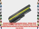 Lenovo ThinkPad T500 Laptop Battery - New TechFuel Professional 9-cell Li-ion Battery