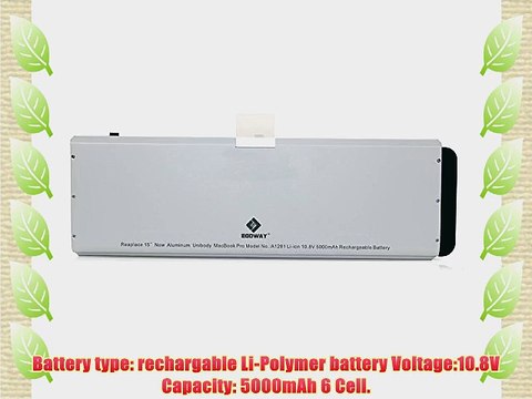 Egoway? New Laptop Battery for Apple A1281 A1286 Macbook Pro 15 Aluminum Unibody (2008 Version)