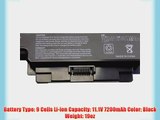 Bay Valley Parts 9-Cell 11.1V 7200mAh New Replacement Laptop Battery for DELL: Studio 1450Studio