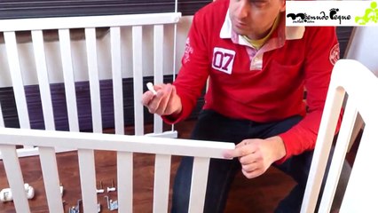 Montaje cuna micuna blanca y caracteristicas en menudopeque.com