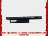 Bay Valley Parts 9-Cell 11.1V 7800mAh New Replacement Laptop Battery for SONY:VGP-BPS22VGP-BPS22A