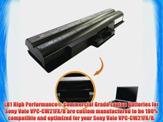 LB1 High Performance New Battery for Sony Vaio VPC-CW21FX/B Laptop Notebook Computer [6-Cell