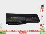 ACER compatible 9-Cell 11.1V 7800mAh High Capacity Generic Replacement Laptop Battery for ASUS: