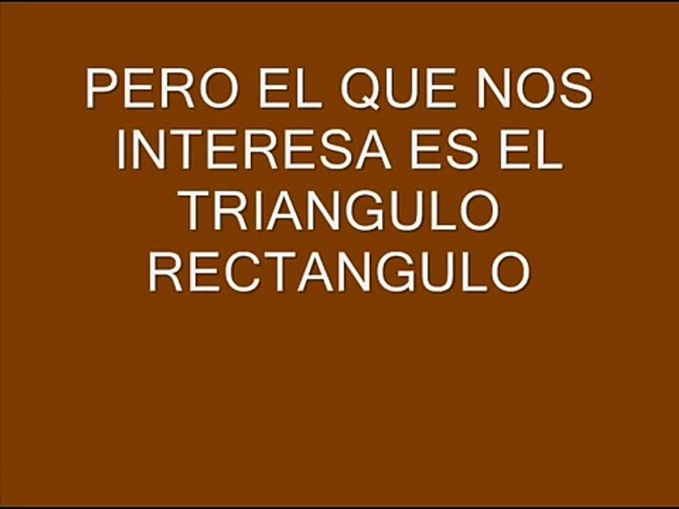 TEOREMA DE PITAGORAS
