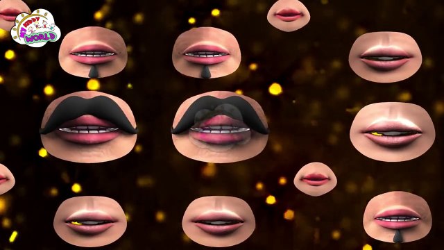 Funny Lips Finger Family _Funny 3D Animation Nursery Rhymes & Songs for Children