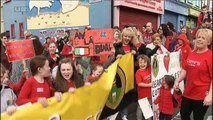 Conradh Na Gaeilge March For Irish Language Rights In Belfast (12/4/14)