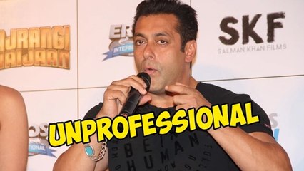 Salman Khan Calls Himself UNPROFESSIONAL
