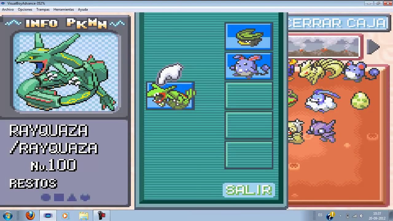 Como robar Pokémon en la Fabrica de Batalla en el Pokémon Esmeralda (con trucos xD)