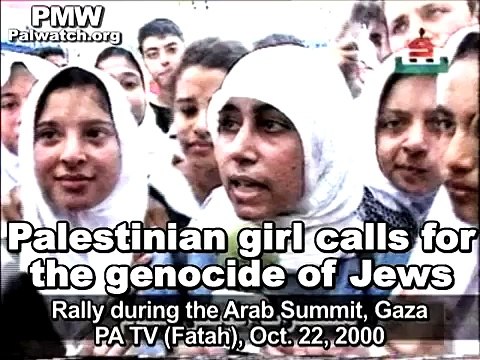 Palestinian girl calls for genocide of Jews on Palestinian Authority TV