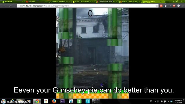 Hitler plays Flappy Hilter