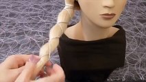 Easy&Elegant Braided Hairstyle with a Ribbon. Everyday, Back To School Side Braid