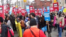 National student Day of action,Toronto, against rising tuition fees, University of Toronto