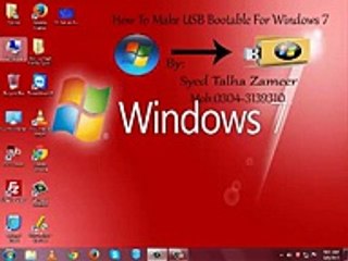 How To Make USB Bootable For Windows 7 In Urdu
