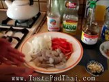 Stir Fry Shrimp with  Nam Prik Pao Sauce ( Roasted Thai Chili Paste )