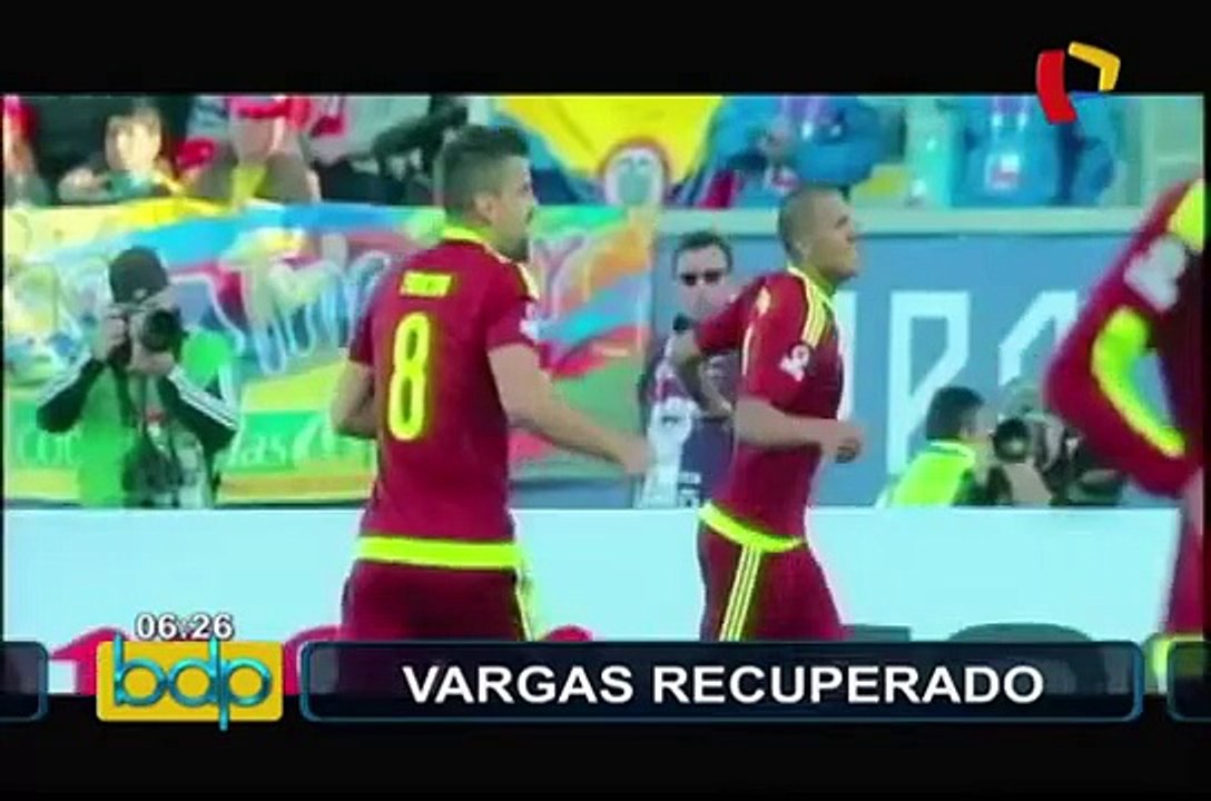 Copa América 2015: Vargas volvió a entrenar y Pizarro sería reemplazante de Farfán