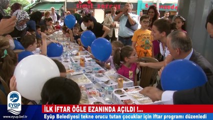 İlk İftar Öğle Ezanında Açıldı