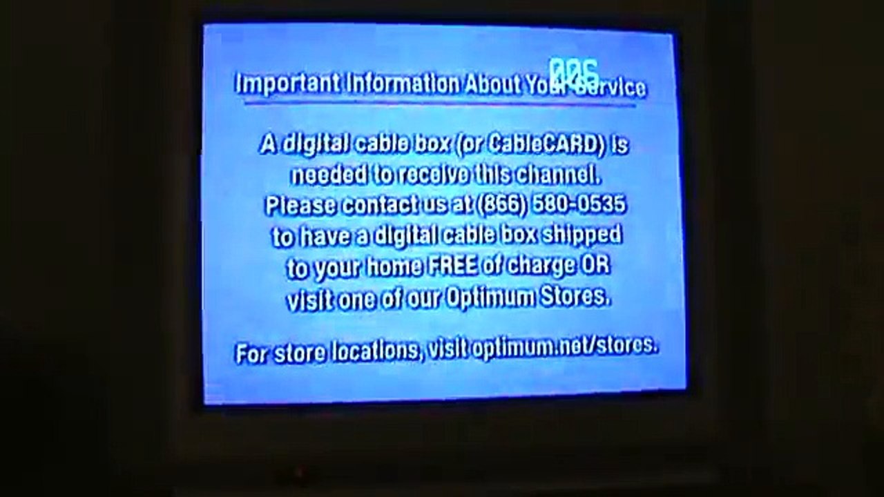 The end of analog cable TV from Cablevision