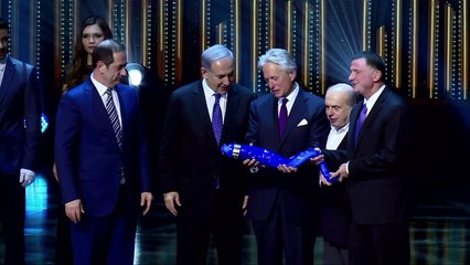 Michael Douglas receives award in Jerusalem
