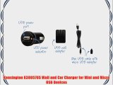 Kensington K38057US Wall and Car Charger for Mini and Micro USB Devices