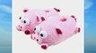 Coxeer® Lovely Winter Soft Sole Floor Cartoon Cotton Plush Slippers (Pink Pig)