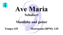 Mandolin Tutorial - Ave Maria - Schubert (Sheet music - Guitar chords)