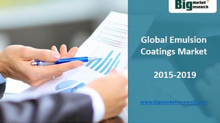 Global Emulsion Coatings Market Forecast, Trends 2015-2019