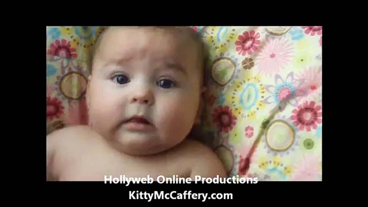 SO FUNNY!!! Bryson scared to hear a baby laughing!