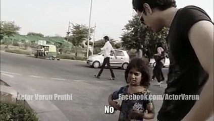 An orphan 3yr old little girl was roaming around streets