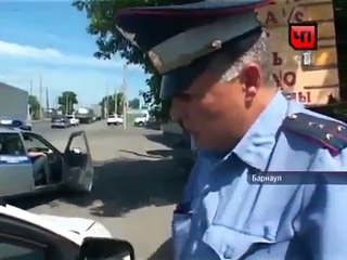 ИДПС Барнаул Блондинка затонировала стекло