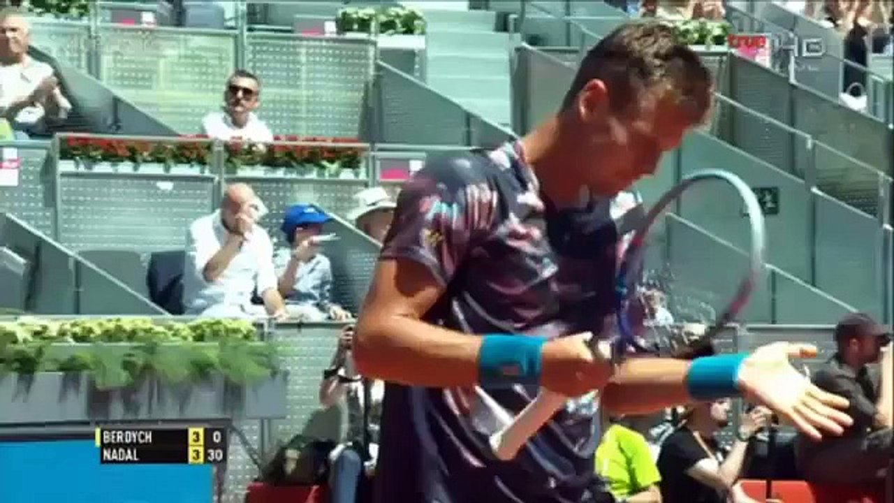 RAFAEL NADAL vs TOMAS BERDYCH Highlights full Match HD MADRID Open 2015