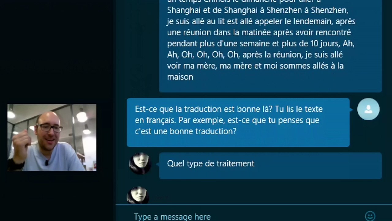 Vidéo Skype Translator : on a testé la traduction "automatique" français / chinois !