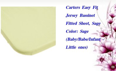 Carters Easy Fit Jersey Bassinet Fitted Sheet  Sage