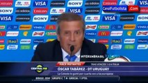 Entrenador de Uruguay Óscar Tabárez se enoja por la mordida de Luis Suárez a Chiellini | BRAZIL 2014
