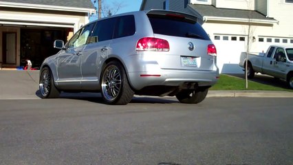 Touareg V10 TDI muffler delete straight pipe