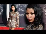 Nicki Minaj Glam Animal Print Red Carpet Dress at 2014 MTV VMAs