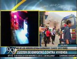Independencia: coaster impactó contra vivienda y dejó dos heridos