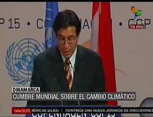 Ecuador en la COP15, Copenhague. Fander Falconí