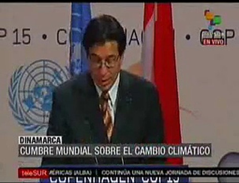 Ecuador en la COP15, Copenhague. Fander Falconí