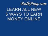 EARN MONEY ONLINE FAST  search engine optimization online marketing bulkping video