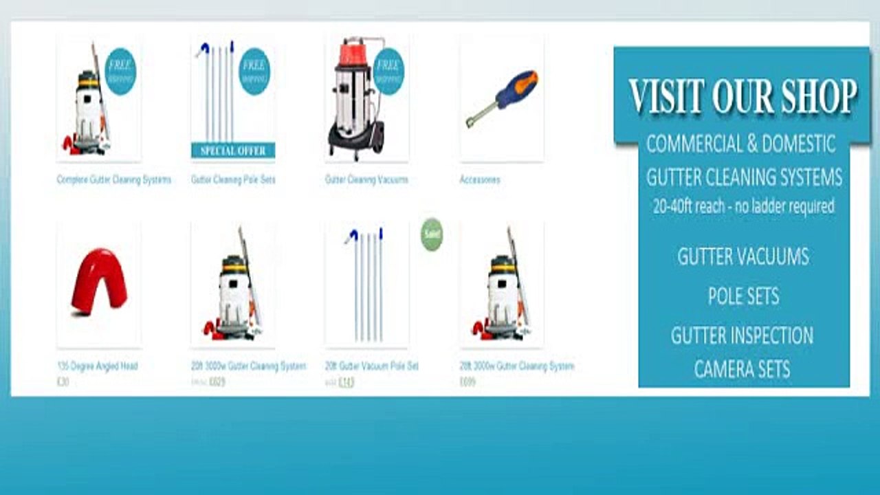 Buy Or Hire Gutter Cleaning Equipment & Accessories