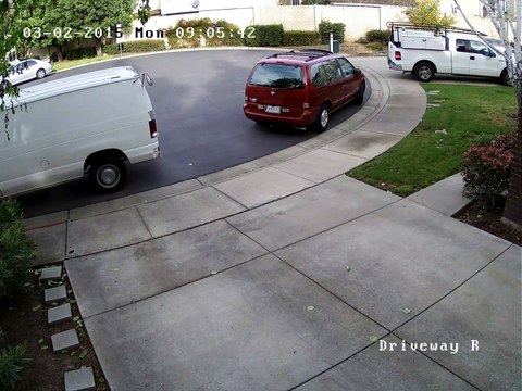 Amazon delivery van hits car twice, then delivers package!